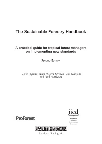 Sustainable Forestry Handbook, 2nd Edition