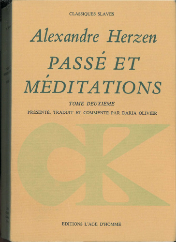 Passé et méditations, tome 2