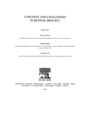 Concepts and Challenges in Retinal Biology (Progress in Brain Research)