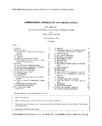 Physics Reports vol.110