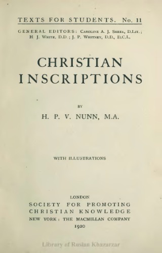 Christian Inscriptions