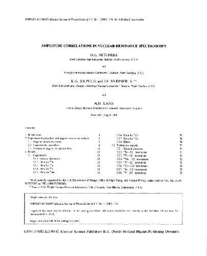 Physics Reports vol.117