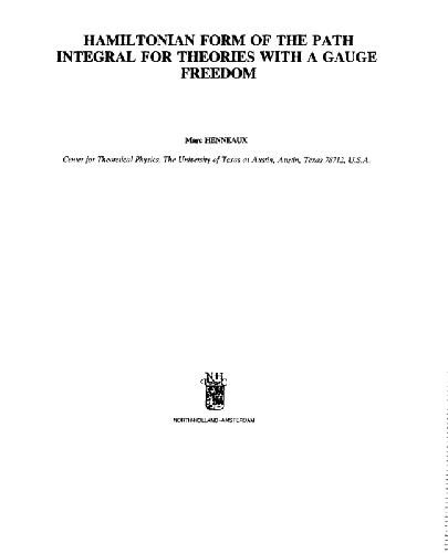 Physics Reports vol.126