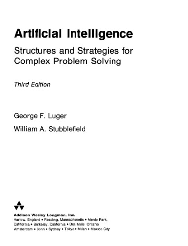 Artificial Intelligence: Structures And Strategies For Complex Problem Solving