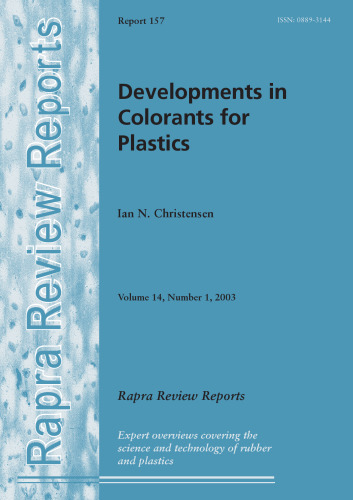 Developments in Colorants for Plastics