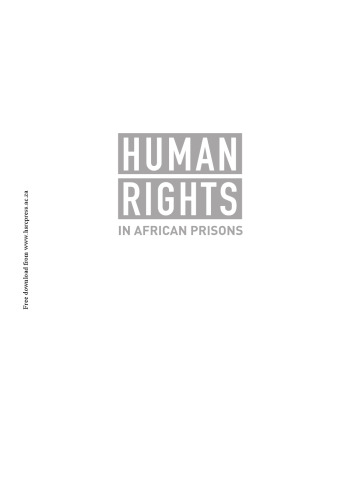 Human Rights in African Prisons (Research in International Studies)