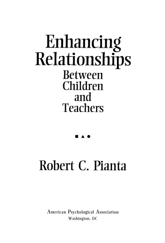 Enhancing Relationships Between Children and Teachers