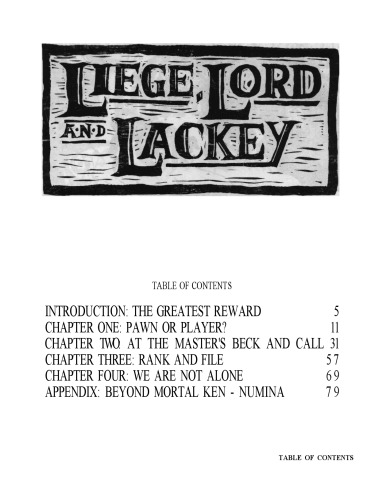 Liege, Lord and Lackey (Vampire: The Dark Ages)