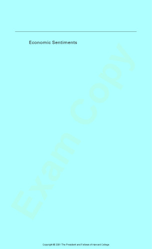 Economic Sentiments: Adam Smith, Condorcet, and the Enlightenment