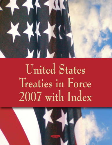 United States Treaties in Force: With Index