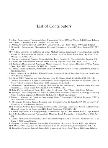 The Boundaries of Consciousness: Neurobiology and Neuropathology