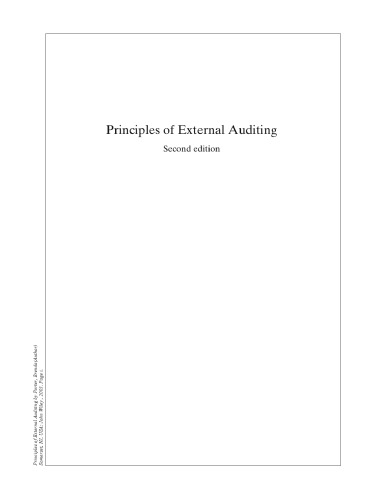 Principles of External Auditing