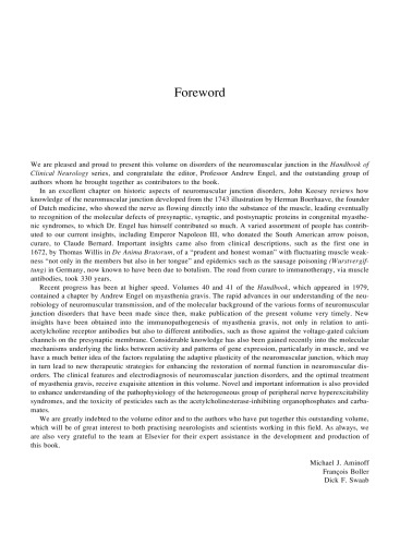 Neuromuscular Junction Disorders: Handbook of Clinical Neurology Vol 91 (Series Editors: Aminoff, Boller and Swaab)