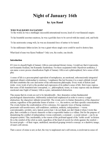 Night of January the 16th