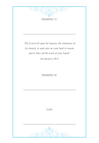 Blessed by God: A Celebration of God's Goodness in Your Life