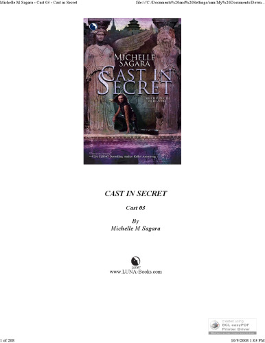 Cast In Secret (The Chronicles of Elantra)