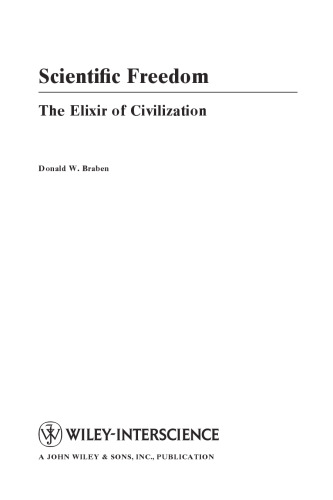 Scientific Freedom: The Elixir of Civilization