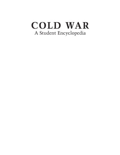 The Encyclopedia of the Cold War: A Political, Social, and Military History, 5 Volume Set
