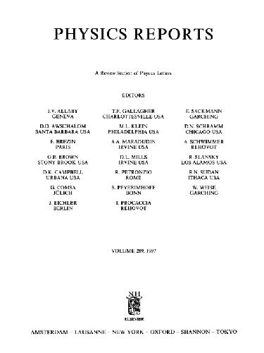 Physics Reports vol.289