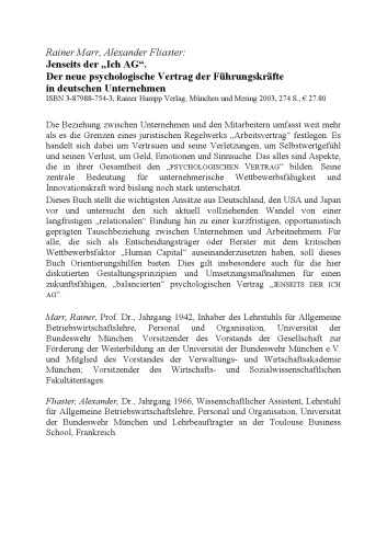 Jenseits der ' Ich AG '