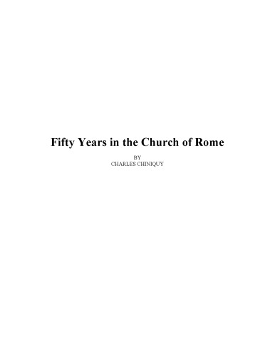 Fifty (50) Years in the Church of Rome