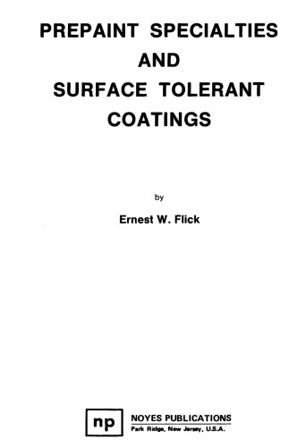 Prepaint Specialties and Surface Tolerant Coatings