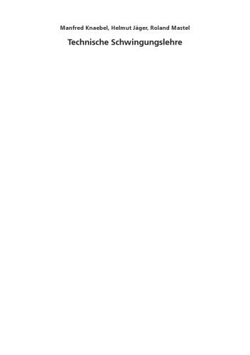 Technische Schwingungslehre, 6.Auflage