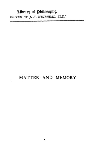 Matter and Memory
