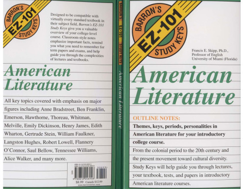 American Literature (Barron's Ez-101 Study Keys)