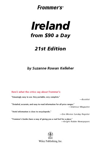 Frommer's Ireland from $90 a Day (Frommer's $ A Day)
