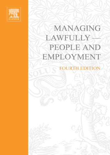 Managing Lawfully - People and Employment Super Series, 4th Edition (ILM Super Series)