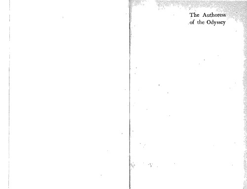 The Authoress of the Odyssey