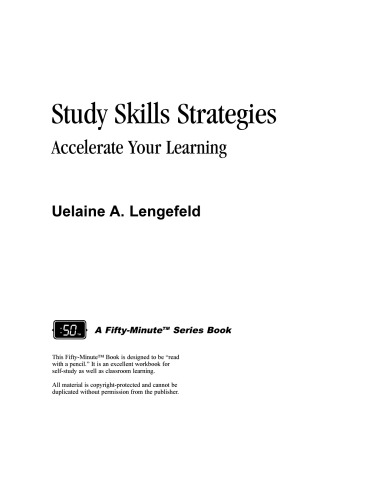 Study Skills Strategies: Your Guide to Critical Thinking (50-Minute Book)
