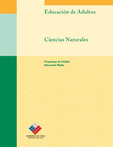 Ciencias naturales. Educación media de adultos. Programas de Estudio
