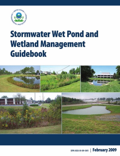 Stormwater Wet Pond And Wetland Management Guidebook (2009)