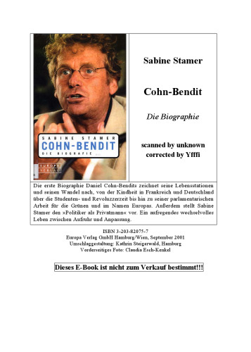 Cohn-Bendit. Die Biografie