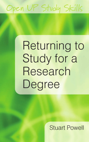 Returning to Study for a Research Degree