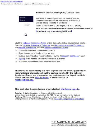 Review of the Fialuridine (FIAU) Clinical Trials (Fiau Clinical Trails)