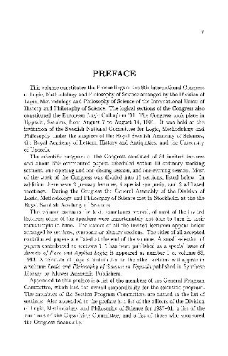 Logic and Philosophy of Science in Uppsala: Papers from the 9th International Congress of Logic, Methodology and Philosophy of Science
