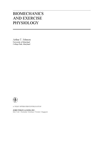 Biomechanics and Exercise Physiology