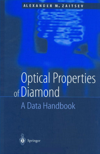 Optical Properties of Diamond: A Data Handbook