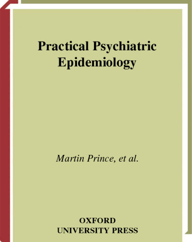 Practical Psychiatric Epidemiology (Oxford Medical Publications)