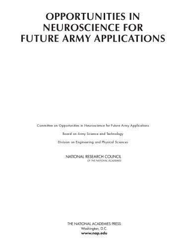 Opportunities in Neuroscience for Future Army Applications