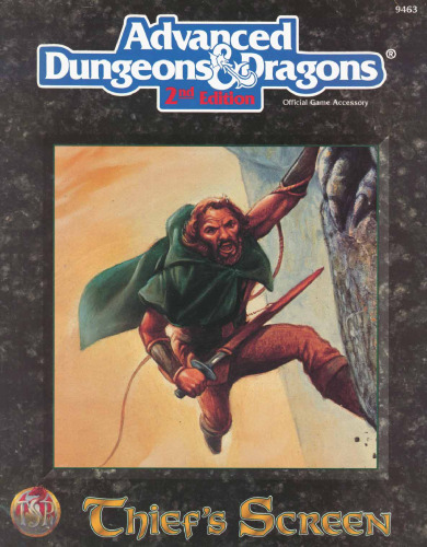 Thief's Screen Screens and Reference Material (Advanced Dungeons & Dragons, 2nd Edition)