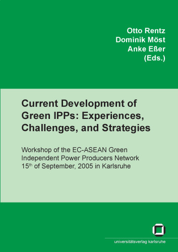 Current developments of green IPPs: experiences, challenges, and strategies