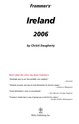 Frommer's Ireland 2006 (Frommer's Complete)