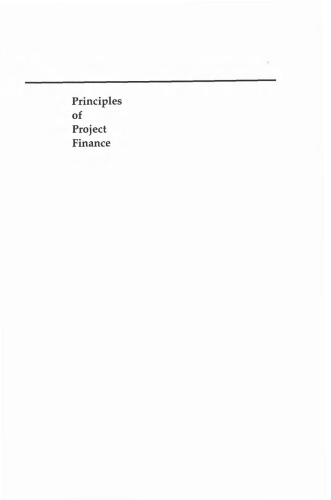 Principles of Project Finance