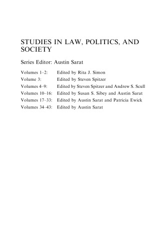 Special Issue: Constitutional Politics in a Conservative Era (Studies in Law, Politics, and Society)