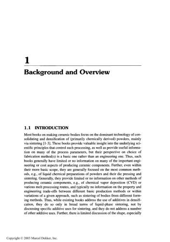 Ceramic Fabrication Technology