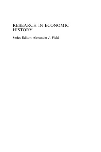 Research in Economic History Volume 26